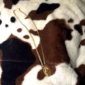 Gold necklace hand made